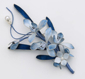 Handmade Ronghua Silk Flower Brooch | Chinese Intangible Cultural Heritage Art